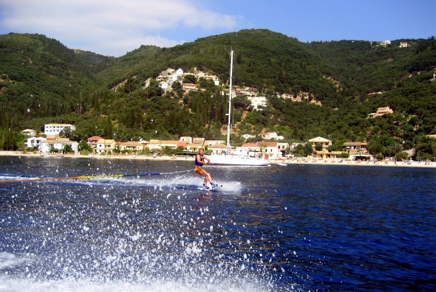 Waterskiing at Kalami