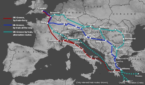 Trains to Greece